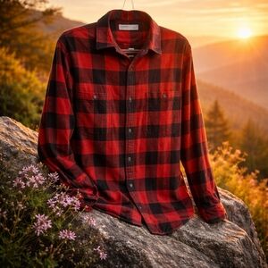 Sonoma Red and Black Checkered Men's Shirt